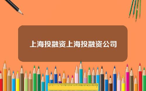 上海投融资上海投融资公司