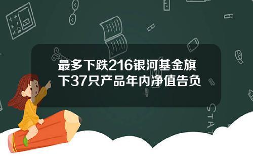 最多下跌216银河基金旗下37只产品年内净值告负