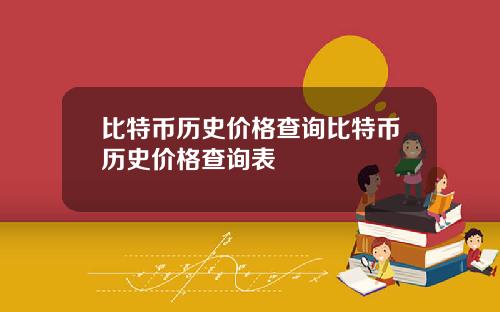 比特币历史价格查询比特币历史价格查询表