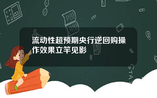 流动性超预期央行逆回购操作效果立竿见影