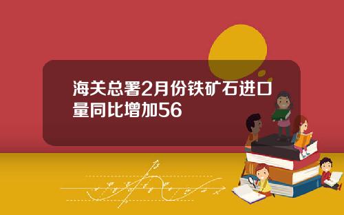 海关总署2月份铁矿石进口量同比增加56