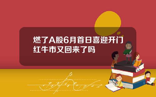 燃了A股6月首日喜迎开门红牛市又回来了吗