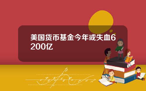 美国货币基金今年或失血6200亿