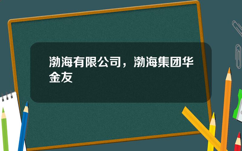 渤海有限公司，渤海集团华金友