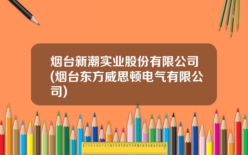 烟台新潮实业股份有限公司(烟台东方威思顿电气有限公司)