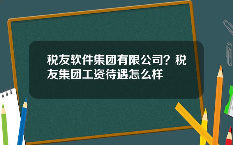 税友软件集团有限公司？税友集团工资待遇怎么样